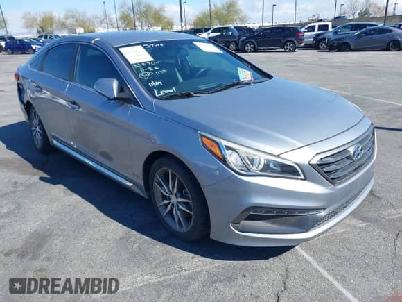 2017 Hyundai Sonata Sport with VIN 5NPE34AB2HH474826, listed as a IAAI auction lot 41163340 with 92,096 mi miles and . Bid and sale history available at DreamBid. Image 1.