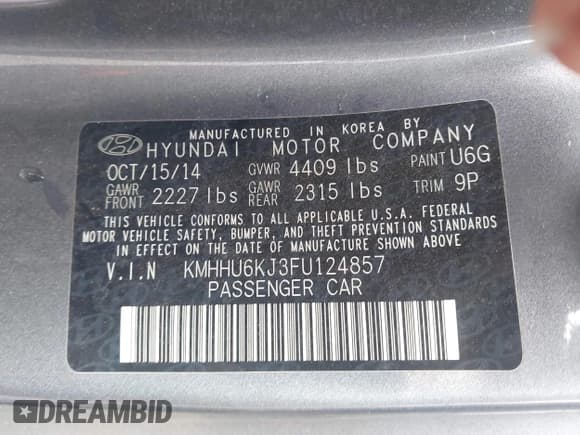 ✅ 2015 Hyundai Genesis Coupe 3.8L Base • VIN: KMHHU6KJ3FU124857 • Lot: 42168363. Wystawiony na IAAI z przebiegiem 130 469 mil. Bezpłatny archiwum sprzedaży aukcyjnych z USA i szczegółowy raport historii pojazdu na DreamBid. Zdjęcie 9.