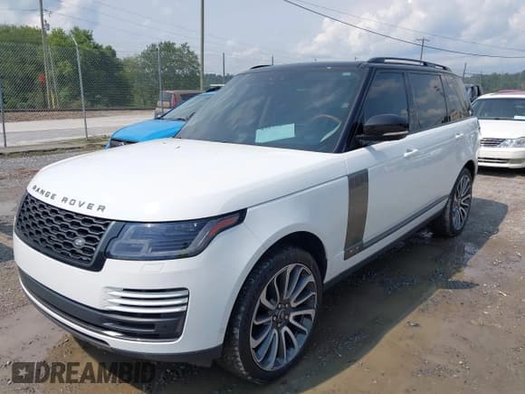 ✅ 2020 Land Rover Range Rover • VIN: SALGS5SE2LA575237 • Lot: 43137832. Listed on IAAI with 49,659 mi. Free auction sales archive from the USA and detailed vehicle history report at DreamBid. Image 2.