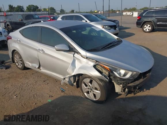 ✅ 2015 Hyundai Elantra Limited • VIN: KMHDH4AE4FU279185 • Lot: 43235848. Listed on IAAI with 134,289 mi. Free auction sales archive from the USA and detailed vehicle history report at DreamBid. Image 1.