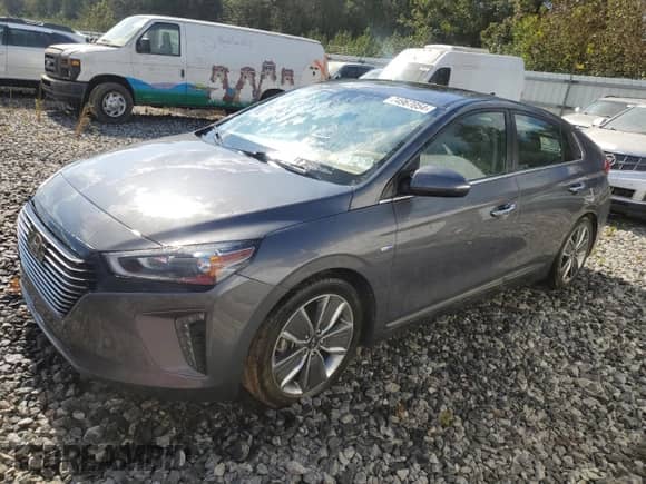 2019 Hyundai Ioniq Limited с VIN KMHC85LC0KU110336, выставлен на аукционе Copart как лот 74967054 с пробегом Не указан миль и Списание • Salvage title. История ставок и продаж доступна на DreamBid. Изображение 1.