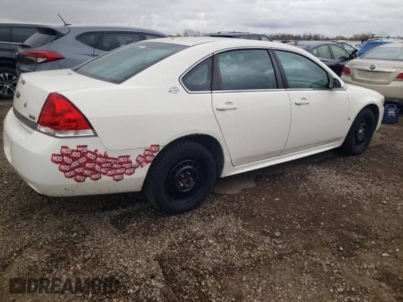 2009 Chevrolet Impala Police Police with VIN 2G1WS57M091308421, listed as a Copart auction lot 78063364 with 109,997 mi miles and Non repairable. Bid and sale history available at DreamBid. Image 3.