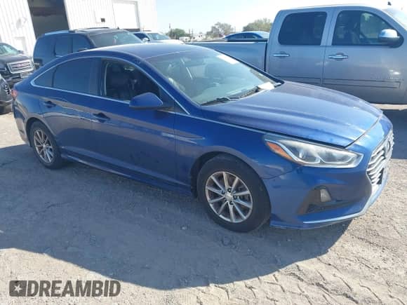 2019 Hyundai Sonata SE z VIN 5NPE24AF8KH775226, wystawiony jako IAAI lot #43184656 z przebiegiem 127 848 mil mil oraz . Historia ofert i sprzedaży dostępna na DreamBid. Obrazek 1.