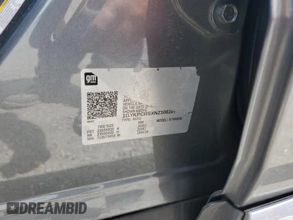 ✅ 2022 Cadillac XT6 Premium Luxury • VIN: 1GYKPCRSXNZ106107 • Lot: 55597655. Listed on Copart with 75,714 mi. Free auction sales archive from the USA and detailed vehicle history report at DreamBid. Image 13.