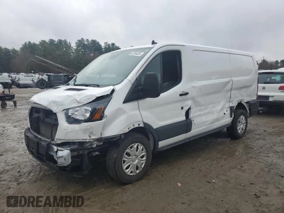 ✅ 2024 Ford Transit Cargo • VIN: 1FTYE1Y84RKA38434 • Lot: 52954035. Listed on Copart with 24,400 mi. Free auction sales archive from the USA and detailed vehicle history report at DreamBid. Image 1.