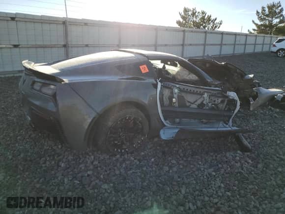 2015 Chevrolet Corvette Z06 2LZ with VIN 1G1YS2D62F5609540, listed as a Copart auction lot 81647914 with Not provided miles and Salvage title. Bid and sale history available at DreamBid. Image 3.