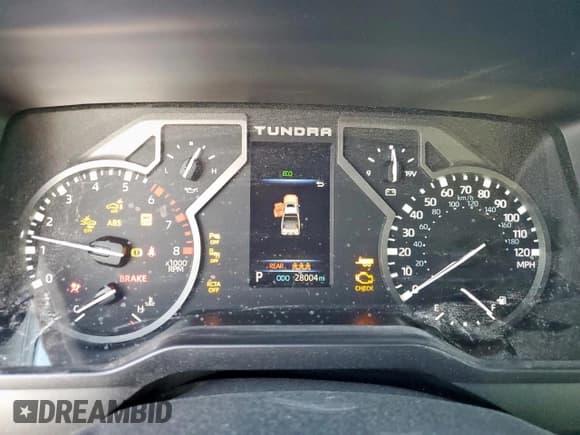 ✅ 2024 Toyota Tundra SR5 • VIN: 5TFLA5AB8RX033100 • Лот: 84614895. Опубликован ранее на Copart с пробегом 28 004 миль. Бесплатный доступ к архиву аукционных продаж из США и подробный отчёт об истории автомобиля на DreamBid. Изображение 9.