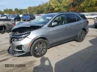 2024 Chevrolet Equinox RS с VIN 3GNAXWEG6RS160017, выставлен на аукционе Copart как лот 81094695 с пробегом 26 141 миль миль и Списание • Salvage title. История ставок и продаж доступна на DreamBid. Изображение 1.