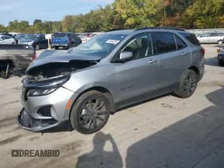 ✅ 2024 Chevrolet Equinox RS • VIN: 3GNAXWEG6RS160017 • Лот: 81094695. Опубликован ранее на Copart с пробегом 26 141 миль. Бесплатный доступ к архиву аукционных продаж из США и подробный отчёт об истории автомобиля на DreamBid. Изображение 1.