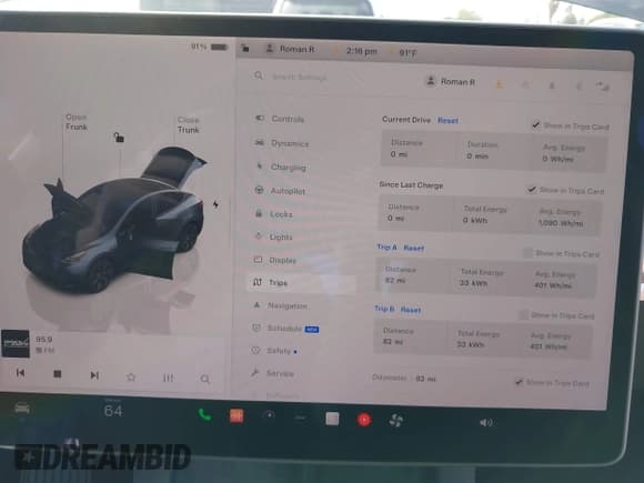 ✅ 2024 Tesla Model Y Long Range • VIN: 7SAYGDEE6RF183836 • Лот: 40588978. Опубликован ранее на IAAI с пробегом 82 миль. Бесплатный доступ к архиву аукционных продаж из США и подробный отчёт об истории автомобиля на DreamBid. Изображение 7.