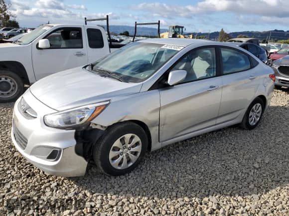 2017 Hyundai Accent SE with VIN KMHCT4AE2HU169846, listed as a Copart auction lot 80182485 with 96,489 mi miles and Salvage title. Bid and sale history available at DreamBid. Image 1.