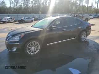 2012 Hyundai Equus Signature z VIN KMHGH4JH3CU056459, wystawiony jako Copart lot #47274415 z przebiegiem 101 440 mil mil oraz Szkoda całkowita • Salvage title. Historia ofert i sprzedaży dostępna na DreamBid. Obrazek 1.