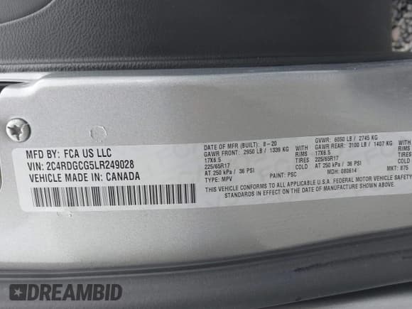 ✅ 2020 Dodge Grand Caravan SXT • VIN: 2C4RDGCG5LR249028 • Лот: 43429696. Опубликован ранее на IAAI с пробегом 92 000 миль. Бесплатный доступ к архиву аукционных продаж из США и подробный отчёт об истории автомобиля на DreamBid. Изображение 9.