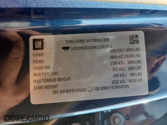 ✅ 2019 Chevrolet Silverado 1500 LT • VIN: 1GCRWCED4KZ191715 • Lot: 80177235. Wystawiony na Copart z przebiegiem 84 433 mil. Bezpłatny archiwum sprzedaży aukcyjnych z USA i szczegółowy raport historii pojazdu na DreamBid. Zdjęcie 12.