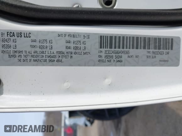 ✅ 2016 Chrysler 300 S • VIN: 2C3CCAGG8GH349365 • Lot: 41935450. Listed on IAAI with 97,786 mi. Free auction sales archive from the USA and detailed vehicle history report at DreamBid. Image 9.