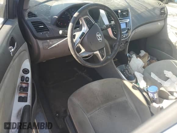 2012 Hyundai Accent SE with VIN KMHCU5AE3CU043488, listed as a Copart auction lot 87283305 with 136,528 mi miles and Salvage title. Bid and sale history available at DreamBid. Image 8.