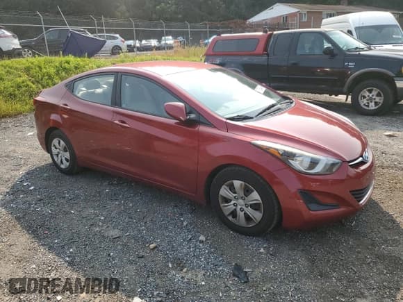 ✅ 2016 Hyundai Elantra SE • VIN: 5NPDH4AE6GH798240 • Lot: 71790545. Listed on Copart with 95,708 mi. Free auction sales archive from the USA and detailed vehicle history report at DreamBid. Image 4.