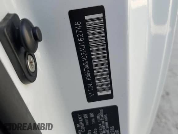 2010 Hyundai Accent GS with VIN KMHCM3AC2AU162746, listed as a Copart auction lot 75228044 with Not provided miles and Salvage title. Bid and sale history available at DreamBid. Image 13.