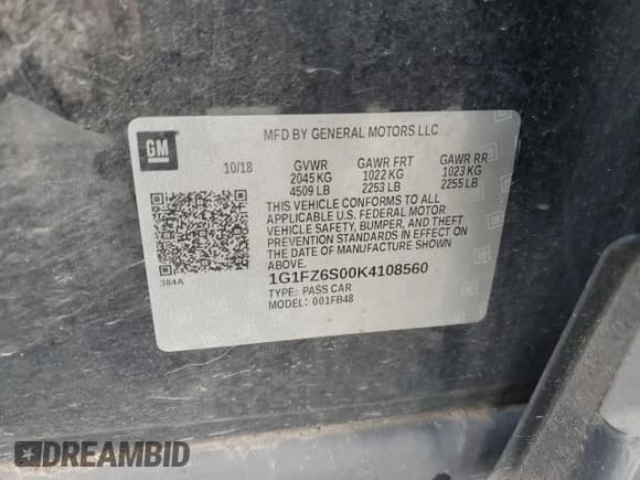 ✅ 2019 Chevrolet Bolt EV Premier • VIN: 1G1FZ6S00K4108560 • Lot: 51285545. Wystawiony na Copart z przebiegiem 61 910 mil. Bezpłatny archiwum sprzedaży aukcyjnych z USA i szczegółowy raport historii pojazdu na DreamBid. Zdjęcie 13.