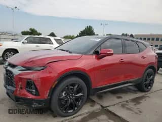 2022 Chevrolet Blazer RS with VIN 3GNKBKRS4NS171683, listed as a Copart auction lot 66342765 with 18,211 mi miles and Salvage title. Bid and sale history available at DreamBid. Image 1.