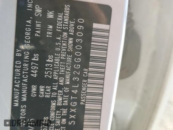 ✅ 2016 Kia Optima LX • VIN: 5XXGT4L32GG003090 • Лот: 90732675. Опубликован ранее на Copart с пробегом 179 122 миль. Бесплатный доступ к архиву аукционных продаж из США и подробный отчёт об истории автомобиля на DreamBid. Изображение 13.