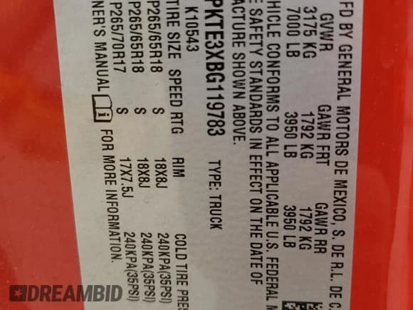 ✅ 2011 Chevrolet Silverado 1500 LTZ • VIN: 3GCPKTE3XBG119783 • Lot: 85737655. Wystawiony na Copart z przebiegiem 200 652 mil. Bezpłatny archiwum sprzedaży aukcyjnych z USA i szczegółowy raport historii pojazdu na DreamBid. Zdjęcie 12.