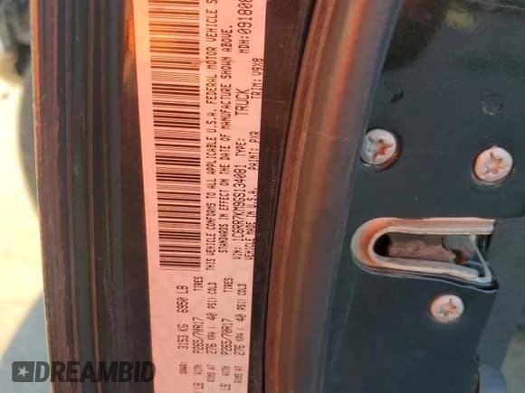 ✅ 2016 Ram 1500 Tradesman • VIN: 1C6RR7KM9GS134081 • Lot: 91253715. Listed on Copart with 135,612 mi. Free auction sales archive from the USA and detailed vehicle history report at DreamBid. Image 12.