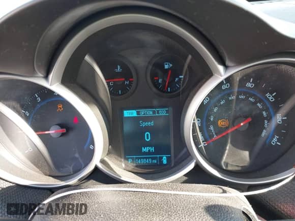 2014 Chevrolet Cruze ECO with VIN 1G1PH5SB4E7255633, listed as a IAAI auction lot 43607924 with 149,849 mi miles and . Bid and sale history available at DreamBid. Image 7.