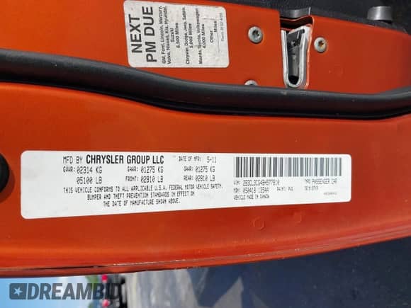 2011 Dodge Charger Rallye с VIN 2B3CL3CG4BH577810, выставлен на аукционе IAAI как лот 39498272 с пробегом 192 018 миль миль и . История ставок и продаж доступна на DreamBid. Изображение 9.