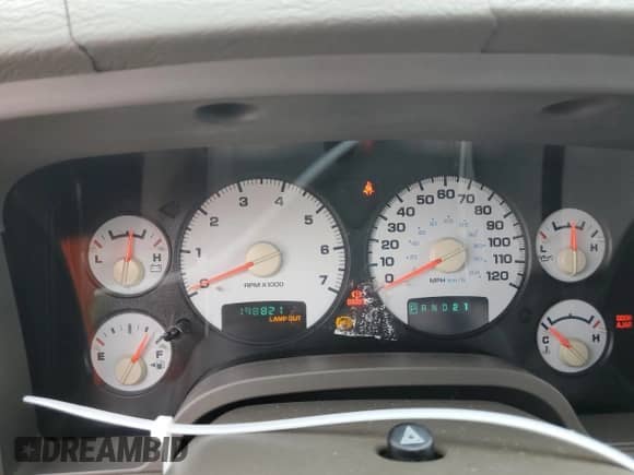 2003 Dodge 1500 SLT z VIN 1D3HA18DX3J656130, wystawiony jako Copart lot #52515735 z przebiegiem 198 821 mil mil oraz Szkoda całkowita • Salvage title. Historia ofert i sprzedaży dostępna na DreamBid. Obrazek 9.