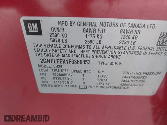 ✅ 2015 Chevrolet Equinox LT • VIN: 2GNFLFEK1F6360853 • Lot: 43734507. Wystawiony na IAAI z przebiegiem 77 504 mil. Bezpłatny archiwum sprzedaży aukcyjnych z USA i szczegółowy raport historii pojazdu na DreamBid. Zdjęcie 9.