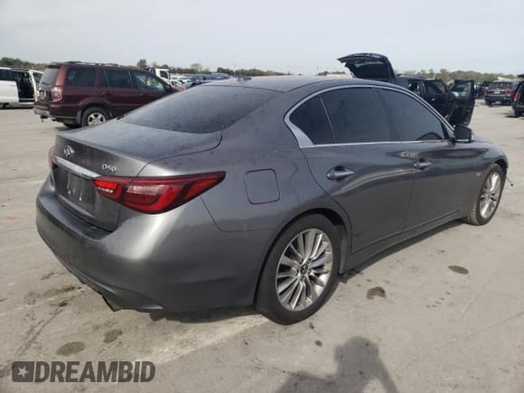 ✅ 2020 Infiniti Q50 Luxe • VIN: JN1EV7AP9LM205697 • Lot: 89798495. Wystawiony na Copart z przebiegiem 98 872 mil. Bezpłatny archiwum sprzedaży aukcyjnych z USA i szczegółowy raport historii pojazdu na DreamBid. Zdjęcie 3.