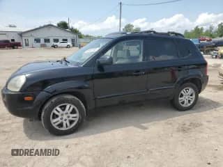 2007 Hyundai Tucson SE with VIN KM8JN12D47U502987, listed as a Copart auction lot 68822185 with 179,245 mi miles and Salvage title. Bid and sale history available at DreamBid. Image 1.