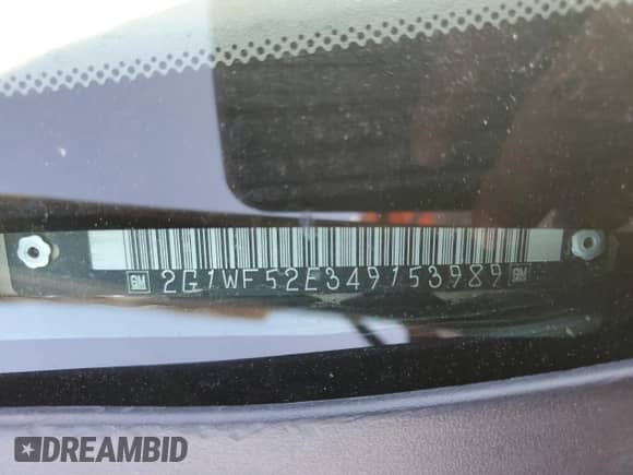 2004 Chevrolet Impala с VIN 2G1WF52E349153989, выставлен на аукционе Copart как лот 71676104 с пробегом 141 437 миль миль и Чистый • Clean title. История ставок и продаж доступна на DreamBid. Изображение 12.