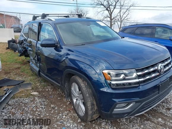 ✅ 2018 Volkswagen Atlas SEL Premium • VIN: 1V2NR2CA5JC514940 • Lot: 43771126. Listed on IAAI with 120,189 mi. Free auction sales archive from the USA and detailed vehicle history report at DreamBid. Image 1.