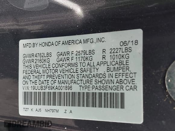 ✅ 2019 Acura TLX w/A-Spec Pkg • VIN: 19UUB3F69KA001896 • Lot: 42420752. Wystawiony na IAAI z przebiegiem 75 108 mil. Bezpłatny archiwum sprzedaży aukcyjnych z USA i szczegółowy raport historii pojazdu na DreamBid. Zdjęcie 9.