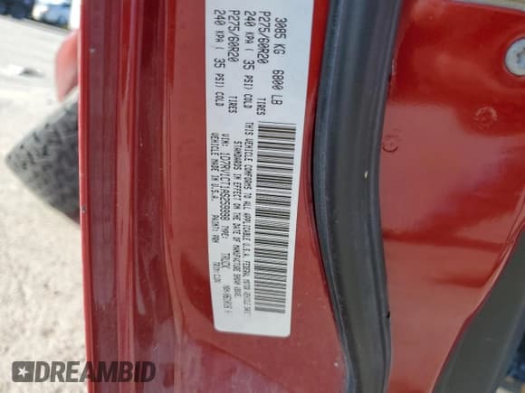 ✅ 2010 Dodge 1500 Sport • VIN: 1D7RV1CT1AS259998 • Lot: 84396724. Wystawiony na Copart z przebiegiem 151 954 mil. Bezpłatny archiwum sprzedaży aukcyjnych z USA i szczegółowy raport historii pojazdu na DreamBid. Zdjęcie 12.