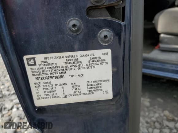 ✅ 2006 GMC Sierra 1500 SLE2 • VIN: 2GTEK13Z661303281 • Lot: 63319215. Wystawiony na Copart z przebiegiem Nie podano. Bezpłatny archiwum sprzedaży aukcyjnych z USA i szczegółowy raport historii pojazdu na DreamBid. Zdjęcie 13.