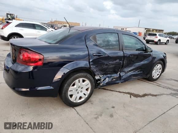 2014 Dodge Avenger SE with VIN 1C3CDZAB5EN225129, listed as a Copart auction lot 87205755 with 96,373 mi miles and Salvage title. Bid and sale history available at DreamBid. Image 3.