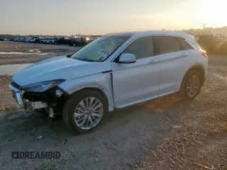 ✅ 2024 Infiniti QX50 Luxe • VIN: 3PCAJ5BA6RF104043 • Lot: 59015075. Listed on Copart with 13,276 mi. Free auction sales archive from the USA and detailed vehicle history report at DreamBid. Image 1.
