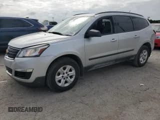 ✅ 2014 Chevrolet Traverse LS • VIN: 1GNKRFKD5EJ235200 • Лот: 68420555. Опубликован ранее на Copart с пробегом 141 018 миль. Бесплатный доступ к архиву аукционных продаж из США и подробный отчёт об истории автомобиля на DreamBid. Изображение 1.