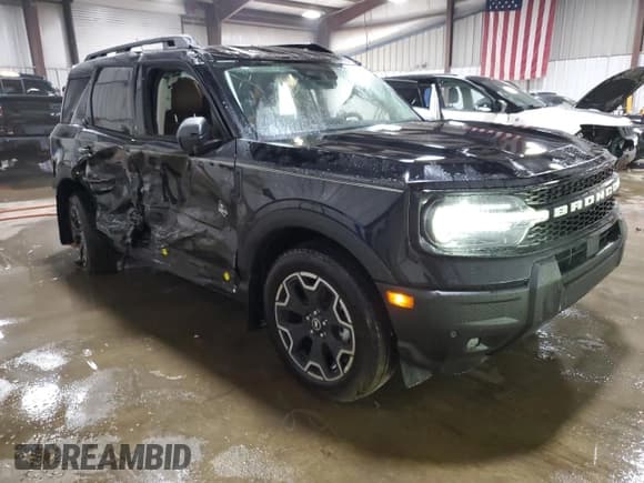 ✅ 2025 Ford Bronco Sport Outer Banks • VIN: 3FMCR9CN4SRE71162 • Lot: 86455565. Listed on Copart with 2,257 mi. Free auction sales archive from the USA and detailed vehicle history report at DreamBid. Image 4.