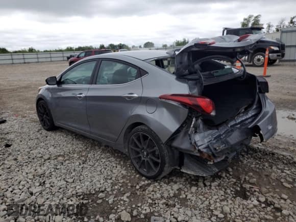 ✅ 2015 Hyundai Elantra Limited • VIN: KMHDH4AE8FU358598 • Lot: 69588505. Listed on Copart with 171,395 mi. Free auction sales archive from the USA and detailed vehicle history report at DreamBid. Image 2.