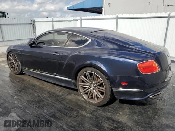 ✅ 2015 Bentley Continental GT • VIN: SCBFJ7ZA4FC045867 • Lot: 84388344. Listed on Copart with 41,137 mi. Free auction sales archive from the USA and detailed vehicle history report at DreamBid. Image 2.