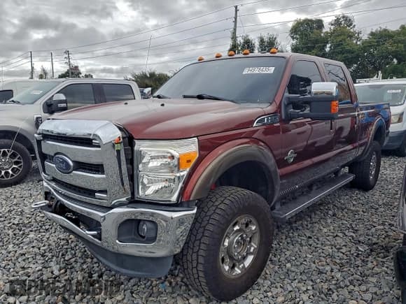 ✅ 2016 Ford F-250 Lariat • VIN: 1FT7W2BT8GEC95796 • Lot: 94978435. Listed on Copart with 120,537 mi. Free auction sales archive from the USA and detailed vehicle history report at DreamBid. Image 1.