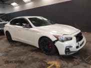 ✅ 2020 Infiniti Q50 Red Sport 400 • VIN: JN1FV7AR9LM660314 • Lot: 42220029. Listed on IAAI with 65,779 mi. Free auction sales archive from the USA and detailed vehicle history report at DreamBid. Image 1.