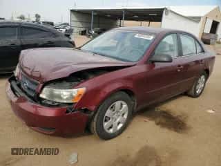 2008 Hyundai Sonata GLS with VIN 5NPET46C78H303619, listed as a Copart auction lot 68866384 with 112,938 mi miles and Salvage title. Bid and sale history available at DreamBid. Image 1.