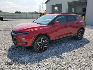 2024 Chevrolet Blazer RS z VIN 3GNKBKRS2RS126957, wystawiony jako Copart lot #66694285 z przebiegiem 30 752 mil mil oraz Szkoda całkowita • Salvage title. Historia ofert i sprzedaży dostępna na DreamBid. Obrazek 1.