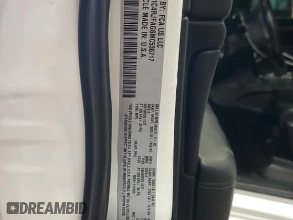 ✅ 2021 Jeep Grand Cherokee Laredo X • VIN: 1C4RJFAG6MC536717 • Lot: 89870635. Listed on Copart with 57,458 mi. Free auction sales archive from the USA and detailed vehicle history report at DreamBid. Image 12.