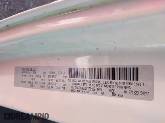 ✅ 2016 Ram ProMaster Cargo • VIN: 3C6TRVAG5GE136922 • Lot: 41334274. Wystawiony na IAAI z przebiegiem 144 826 mil. Bezpłatny archiwum sprzedaży aukcyjnych z USA i szczegółowy raport historii pojazdu na DreamBid. Zdjęcie 9.